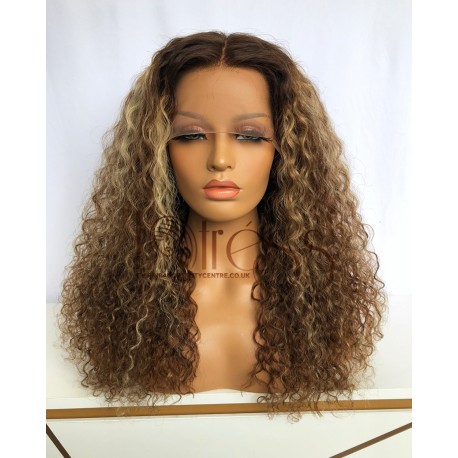 Straight&Wavy Brazilian Virgin Hair Lace Front Wig